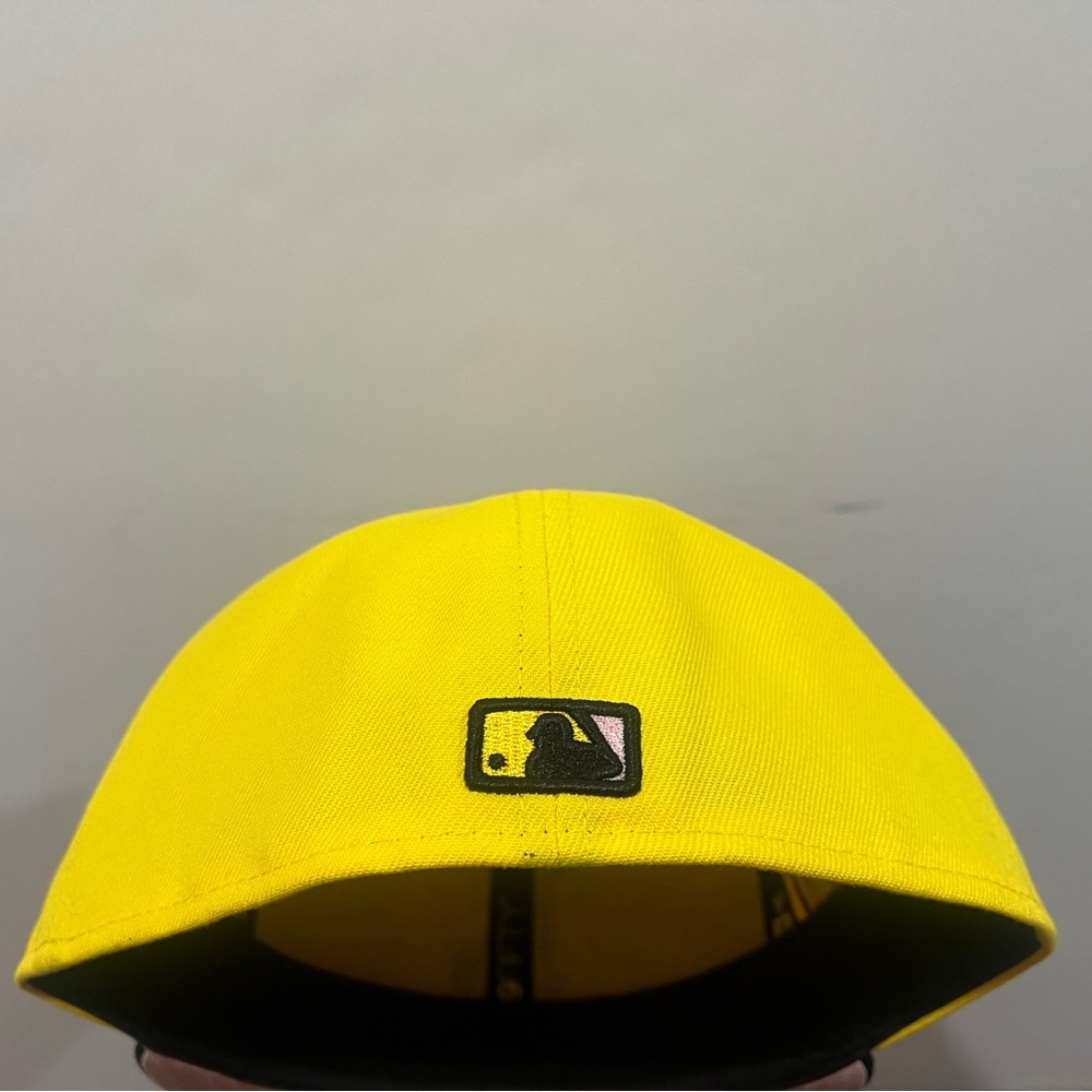 New Era, 59Fifty Fitted Hat, Los Angeles Dodgers, Yellow & Black - Picture 6 of 10